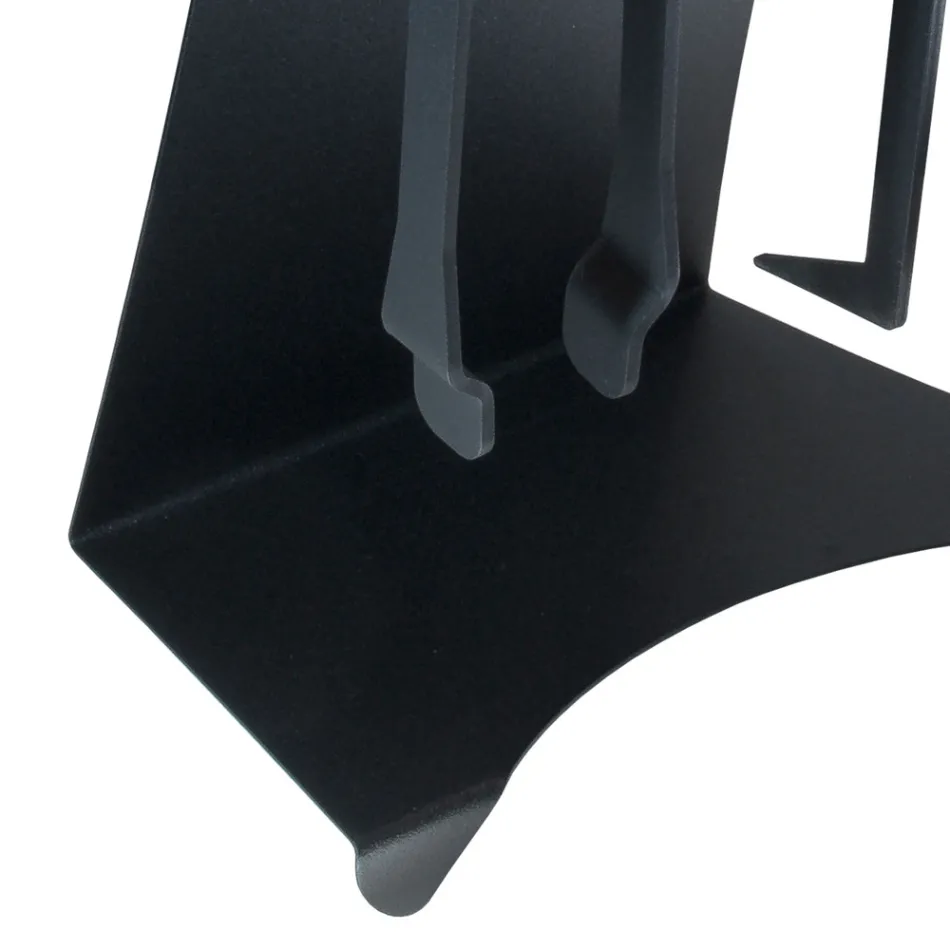 Kaminzubehör aus lackiertem Stahl Made in Italy 3 Stück - Virgil Viadurini