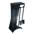 Kaminzubehör aus lackiertem Stahl Made in Italy 3 Stück - Virgil Viadurini