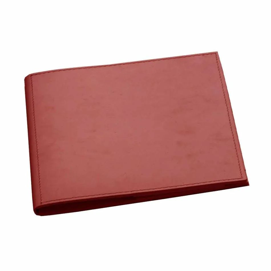 Schreibtischzubehör aus regeneriertem Leder 5 Stück Made in Italy - Aristoteles Viadurini