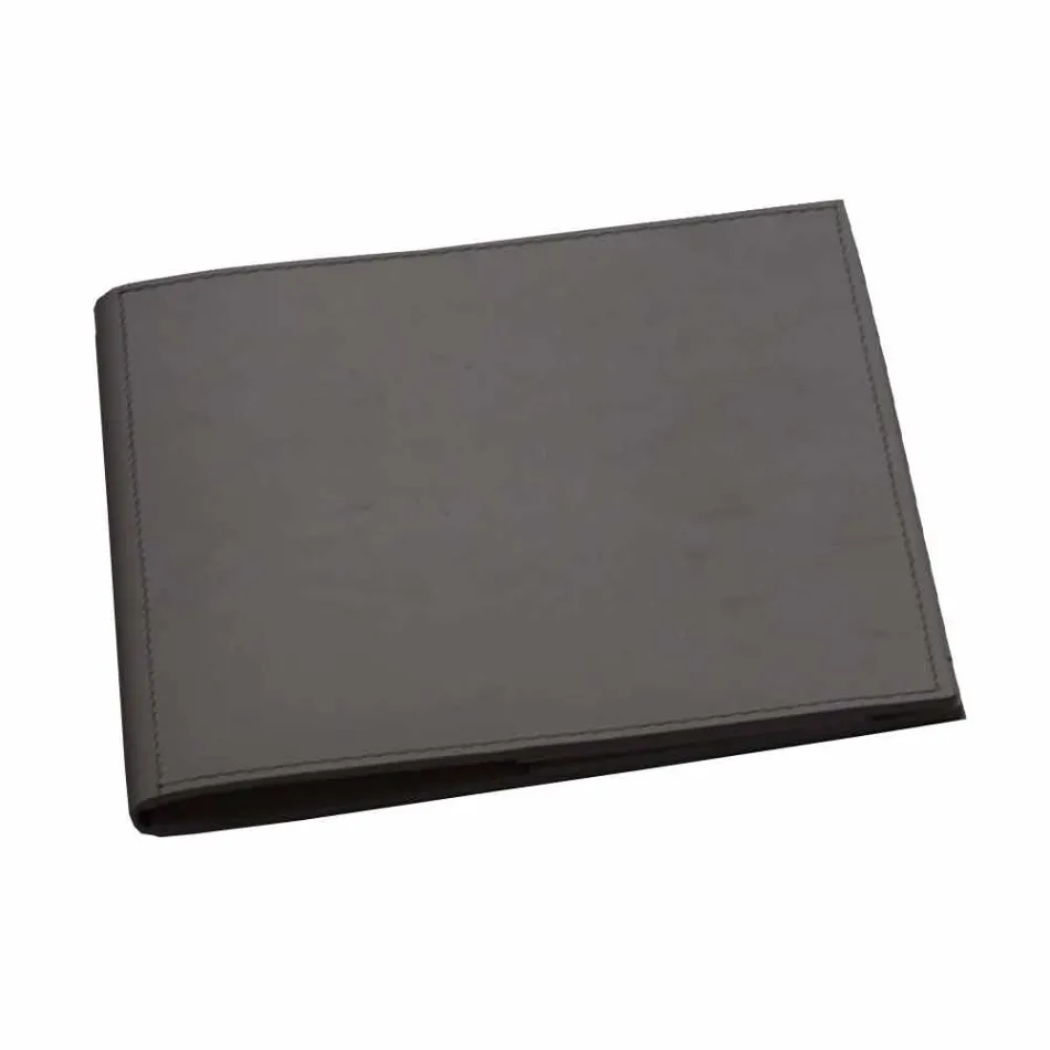 Schreibtischzubehör aus regeneriertem Leder 5 Stück Made in Italy - Aristoteles Viadurini