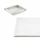 Schreibtischzubehör aus regeneriertem Leder 5 Stück Made in Italy - Aristoteles Viadurini