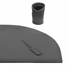 Schreibtischzubehör aus regeneriertem Leder 4 Stück Made in Italy - Medea Viadurini