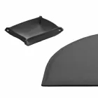 Schreibtischzubehör aus regeneriertem Leder 4 Stück Made in Italy - Medea Viadurini