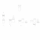 Platzsparendes Zubehör für Küchengeräte aus Marmor, Holz und Stahl - Astoria Viadurini