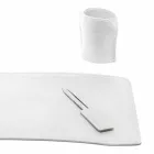 Zubehör 4 Stück Schreibtisch aus regeneriertem Leder Made in Italy - Brando Viadurini