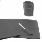 Zubehör 5-teiliger Schreibtisch aus regeneriertem Leder Made in Italy - Brando Viadurini