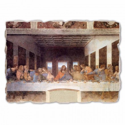 großes Fresko handgemachte Leonardo da Vincis &quot;Letztes Abendmahl&quot; Viadurini