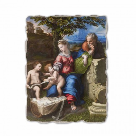 Fresko Reproduktion R. Sanzio &quot;Heilige Familie unter der Eiche&quot; Viadurini