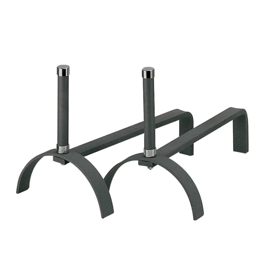 Feuerböcke für den Kamin in verschiedenen Ausführungen, Höhe 25 cm, hergestellt in Italien – Rhinoceros Viadurini