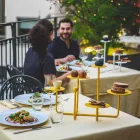 Design Süßigkeiten stehen aus lackiertem Stahl Made in Italy - Pennellope Viadurini