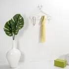 Wandgarderobe Kleiderbügel aus recycelbarem Plexiglas 2 Stück - Tirreno Viadurini