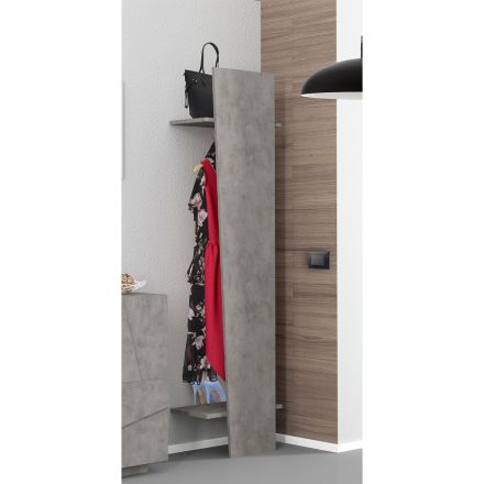 Design-Garderobe für den Eingangsbereich aus weißem Holz, Schiefer oder Beton - Fjona Viadurini