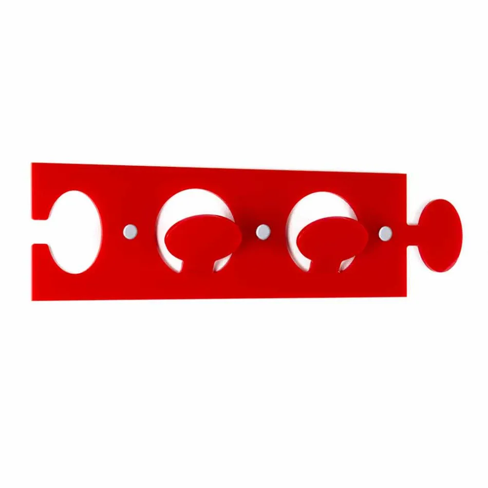 Farbiger Wandhalter in Plexiglas Double Design 3 Stück - Fratack Viadurini