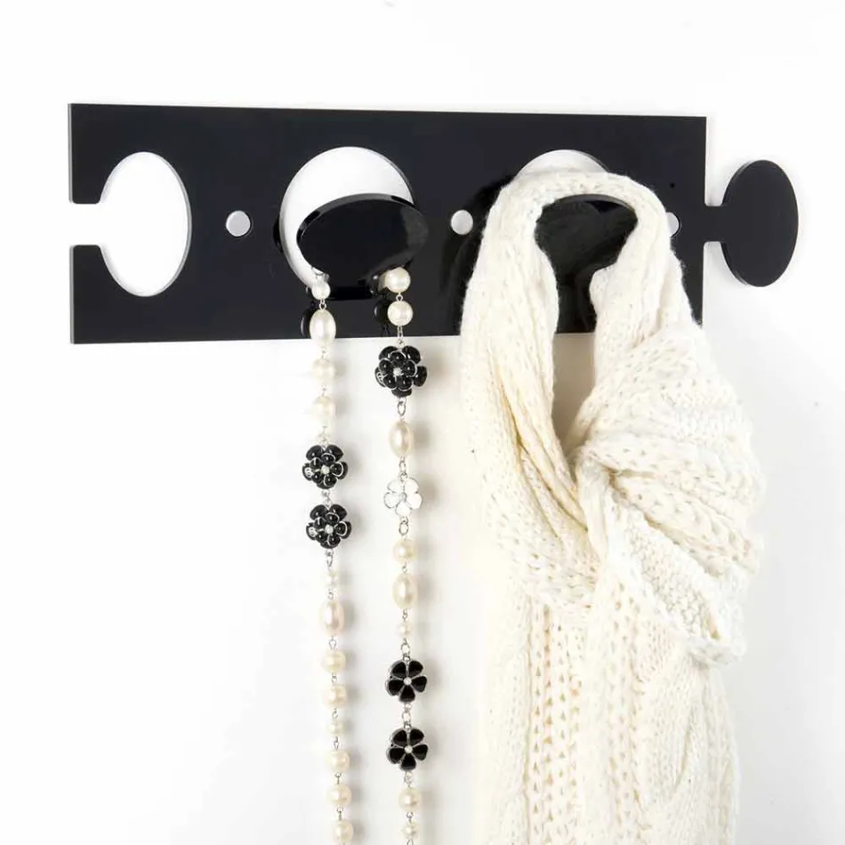 Farbiger Wandhalter in Plexiglas Double Design 3 Stück - Fratack Viadurini