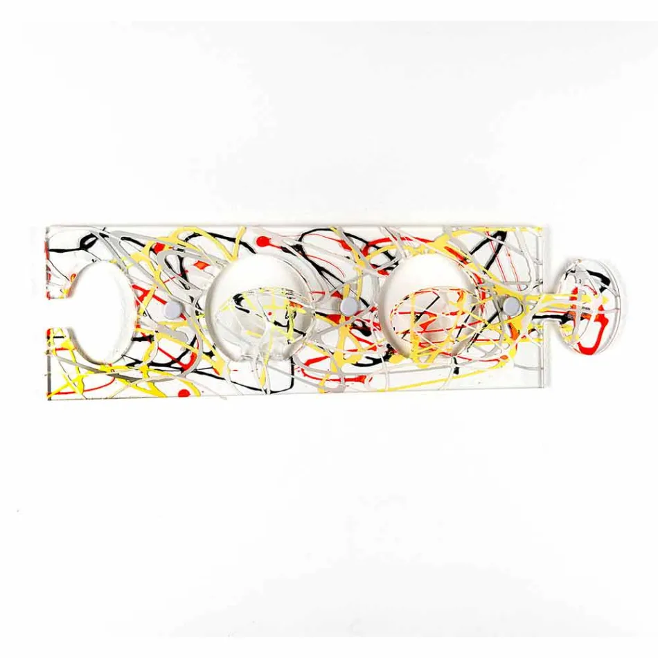 Farbiger Wandhalter in Plexiglas Double Design 3 Stück - Fratack Viadurini