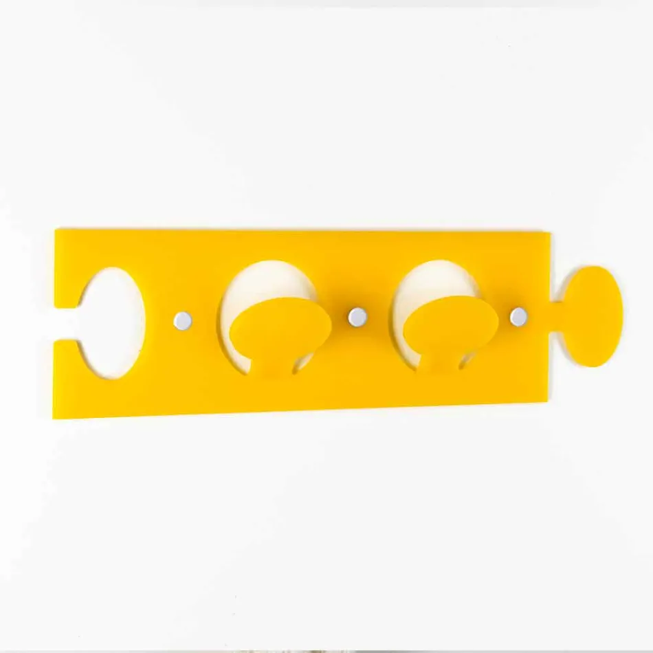 Farbiger Wandhalter in Plexiglas Double Design 3 Stück - Fratack Viadurini