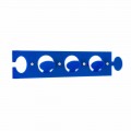 Wandmantel Kleiderbügel aus farbigem Plexiglas mit 3 Haken, 2 Stück - Fratack