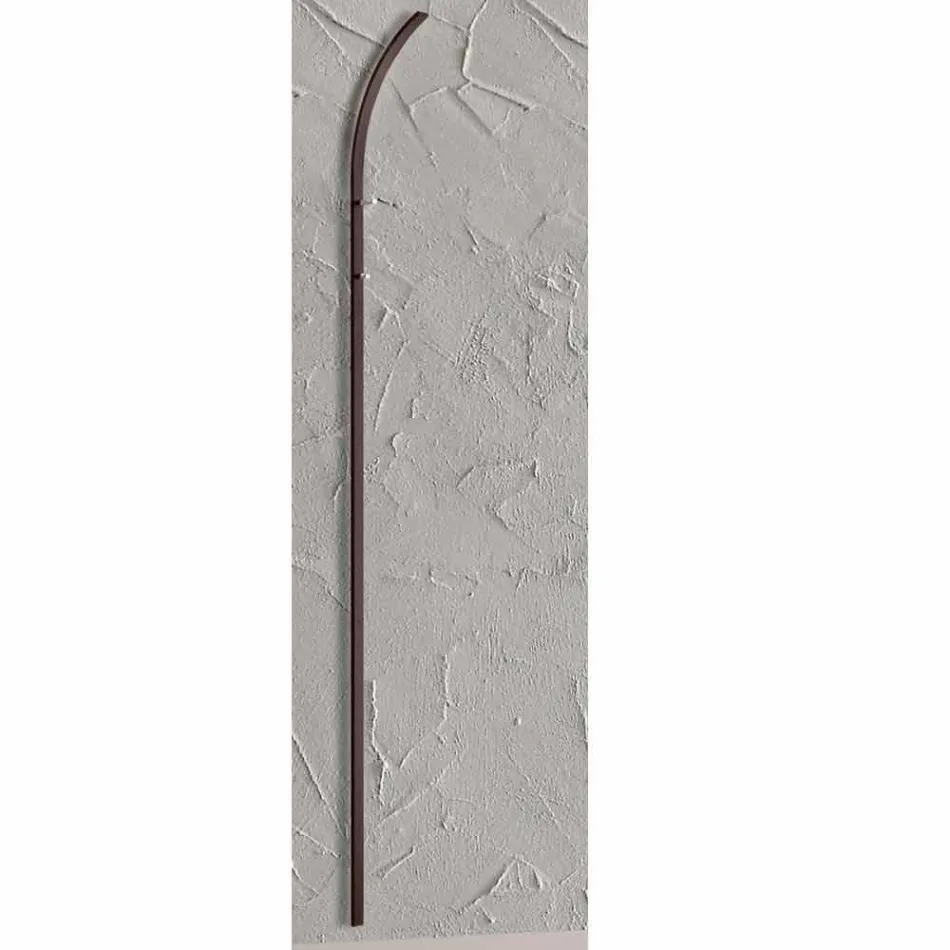 Metallwand Kleiderbügel mit 2 Haken und LED-Licht Made in Italy - Osmio Viadurini