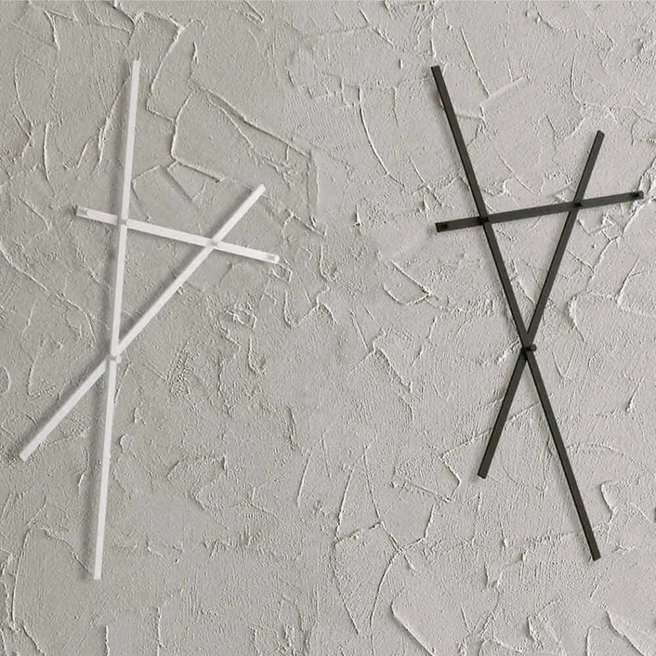 Wandgarderobe aus lackiertem Metall mit 5 Stiften Made in Italy - Olmium Viadurini