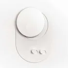 Modernes Wandgarderobe aus Stahl mit Spiegel Made in Italy - Pilippo Viadurini