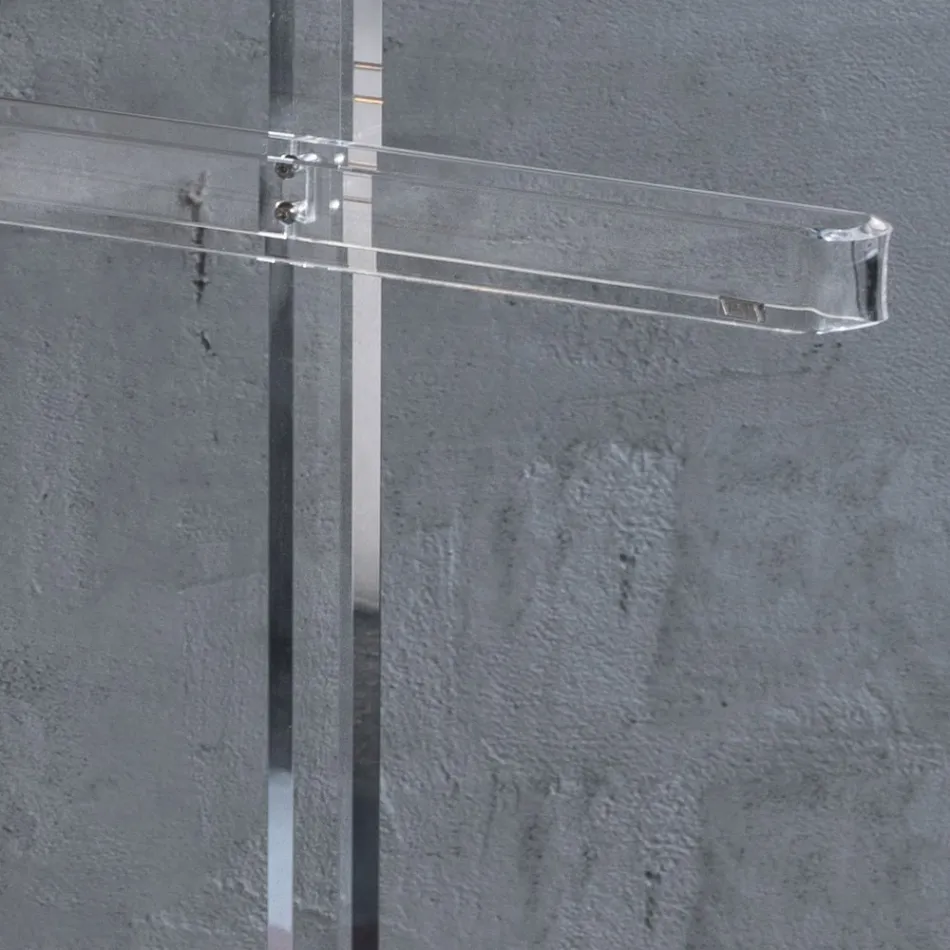 Essential Bodengarderobe aus transparentem Acrylglas - Ginergo Viadurini