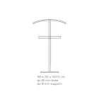 Essential Bodengarderobe aus transparentem Acrylglas - Ginergo Viadurini