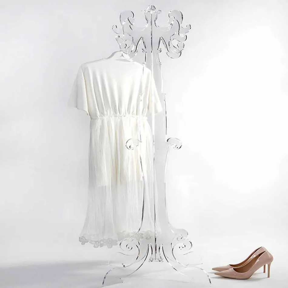 Bodengarderobe, klassisches Design, in Plexiglas Giave Viadurini