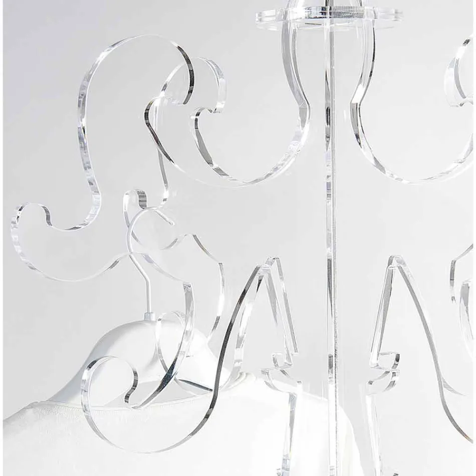 Bodengarderobe, klassisches Design, in Plexiglas Giave Viadurini