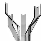 Boden Kleiderbügel mit 5 Haken Andrea, modernes Design Viadurini