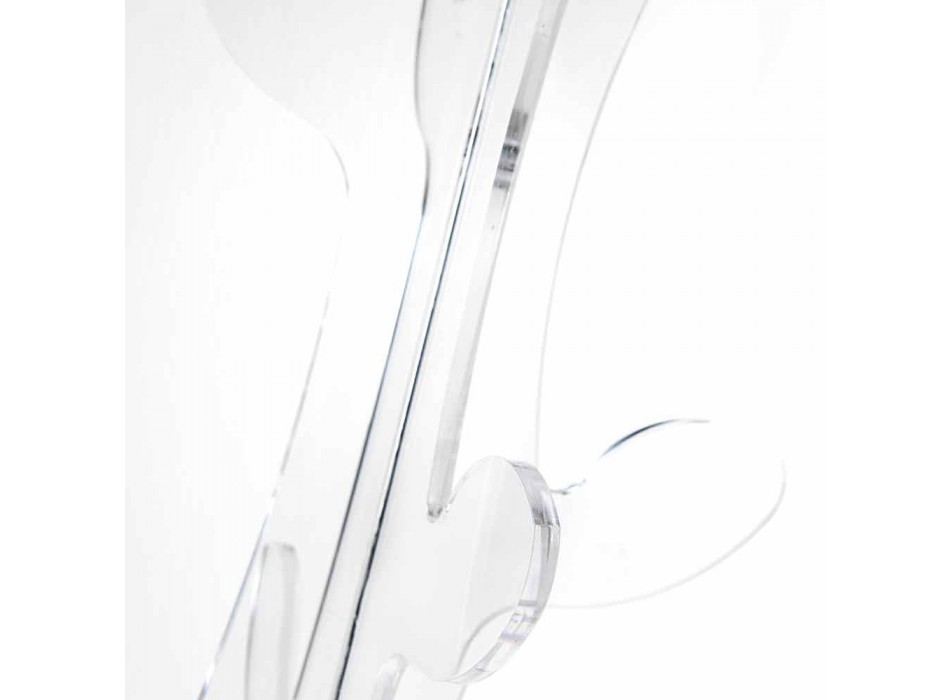 Boden Kleiderbügel in transparentem Plexiglas Design für den Eingang - Alibi Viadurini