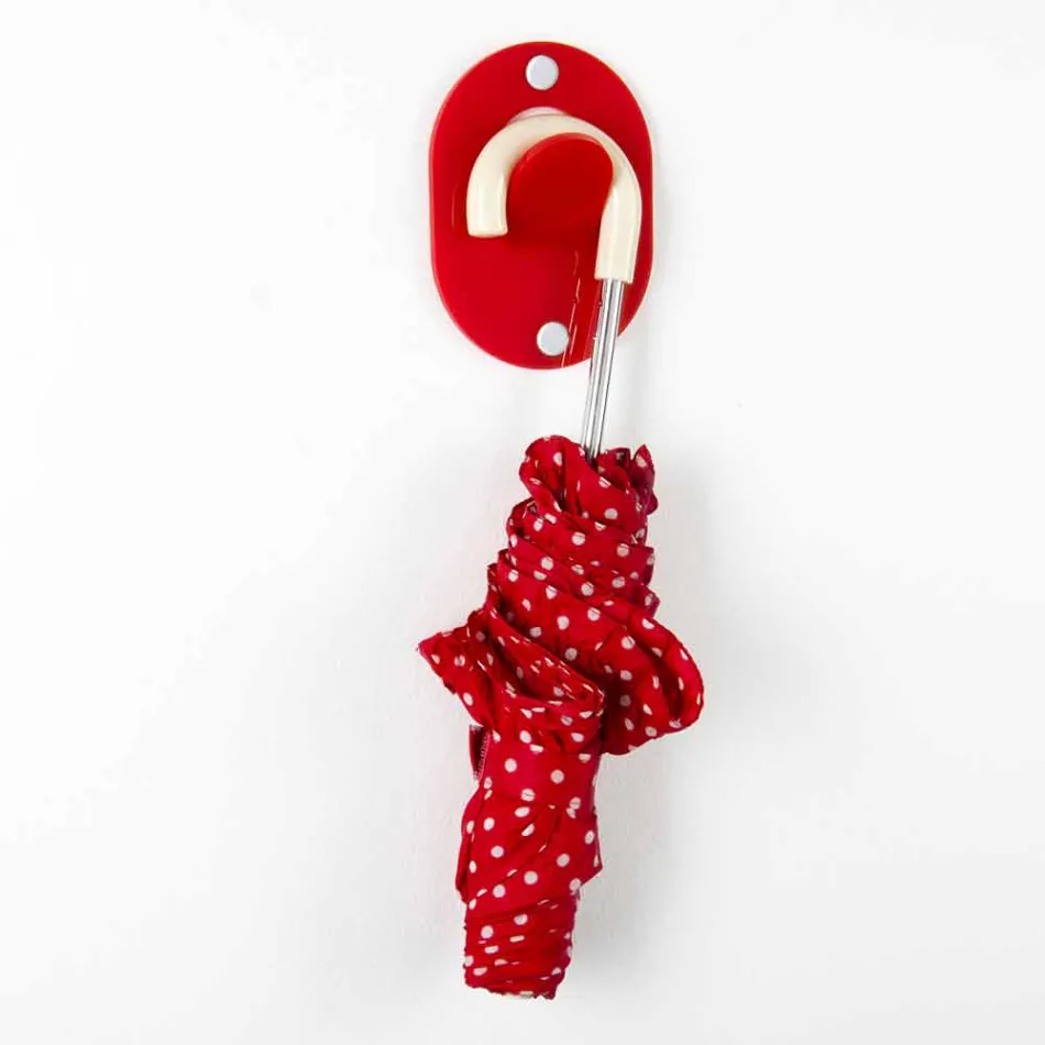 Wandhalter aus farbigem Plexiglas 5-teiliges Clip-Design - Freddie Viadurini