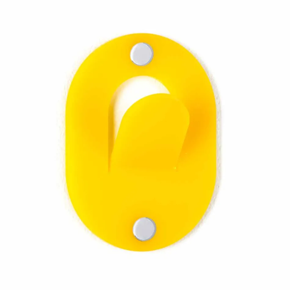 Wandhalter aus farbigem Plexiglas 5-teiliges Clip-Design - Freddie Viadurini