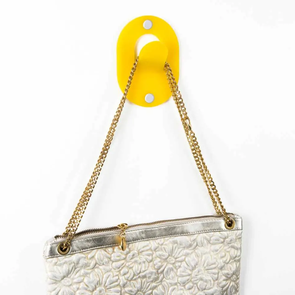 Wandhalter aus farbigem Plexiglas 5-teiliges Clip-Design - Freddie Viadurini