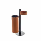 Modernes Design Leder Kleiderbügel in Made in Italy Leder - Adelfo Viadurini