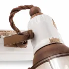 Applique zwei Scheinwerfer Amelia Ferroluce Handwerk Viadurini