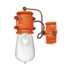 Applikationen urbanen Stil Scheinwerfer in Handwerk Keramik Beth Ferroluce Viadurini