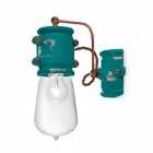 Applikationen urbanen Stil Scheinwerfer in Handwerk Keramik Beth Ferroluce Viadurini