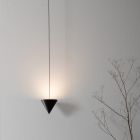 Wandleuchte aus schwarzem Aluminium und Kegel Tolles minimalistisches Design - Mercado Viadurini