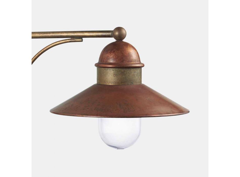 Vintage Außenwandlampe aus Messing, Kupfer und Glas - Borgo von Il Fanale Viadurini