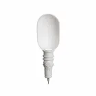 Wandapplikation in mattweißem Keramikdesign mit dekorativen Blumen - Fluxo Viadurini