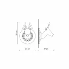 Wandapplikation in Mattweiß Keramik Modernes Design in Cervo - Memento Viadurini