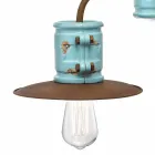 Applikationen zu Scheinwerfer Wand Keramik und Metall-Handwerk Katy Viadurini