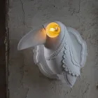 Wandleuchte in mattweißer Keramik Modernes italienisches Design - Tucano Viadurini