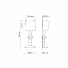 Wandleuchte aus lackierbarer Keramik mit modernem Design Lampenschirm - Cadabra Viadurini