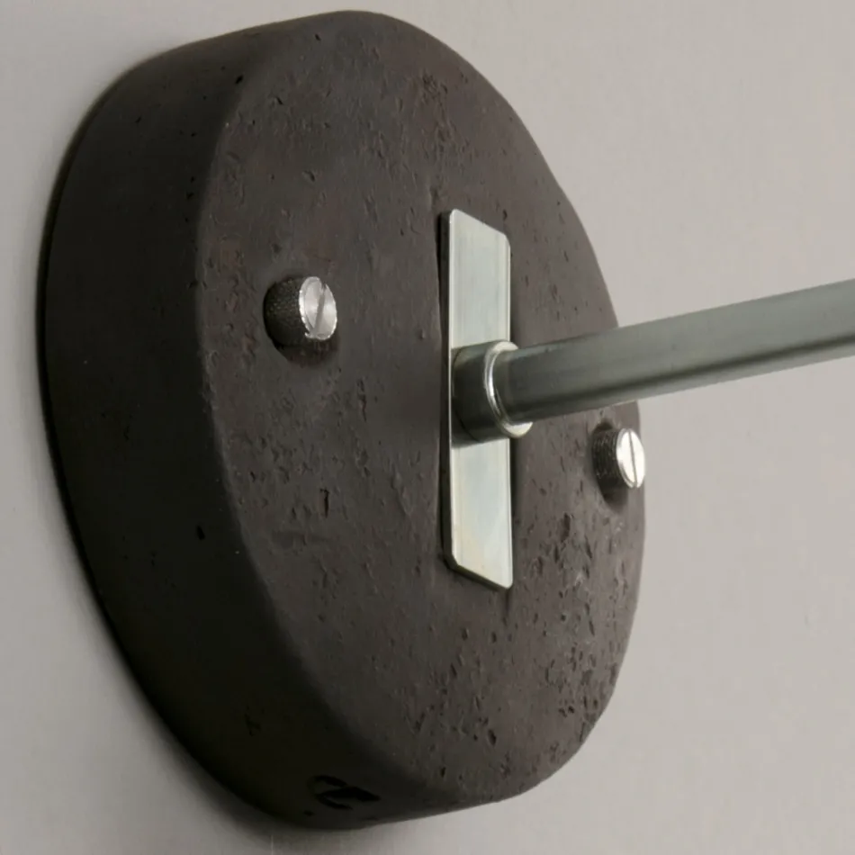 Handgefertigte Applikation aus toskanischer Majolika und Messing Made in Italy - Toscot Rossi Viadurini