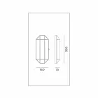 Handgefertigte Wandlampe aus Glas und Messing 1 oder 2 Lichter - Bound von Il Fanale Viadurini