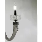 Klassische Wandlampe 3 Lichter Handgefertigtes Luxusglas Made in Italy - Saline Viadurini