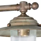 Elfico Außenwandleuchte aus Messing, Klarglas und Schutzart IP44 Viadurini