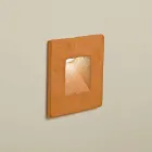 Quadratische Außenwandleuchte, farbiges Terrakotta-Quadrat - Toscot Viadurini