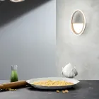 LED-Wandleuchte mit weißer oder goldener Metallstruktur - Raissa Viadurini